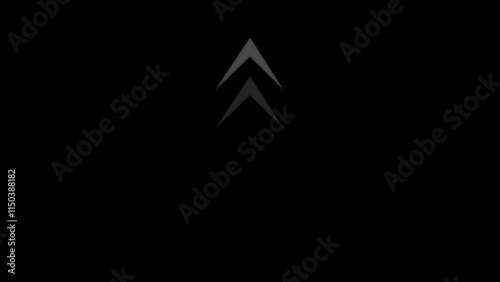 arrow direction symbols in flat style. Modern simple arrows. Vector illustration.