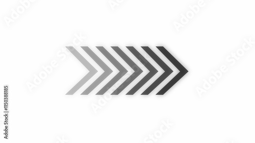 arrow direction symbols in flat style. Modern simple arrows. Vector illustration.