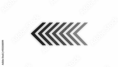 arrow direction symbols in flat style. Modern simple arrows. Vector illustration.