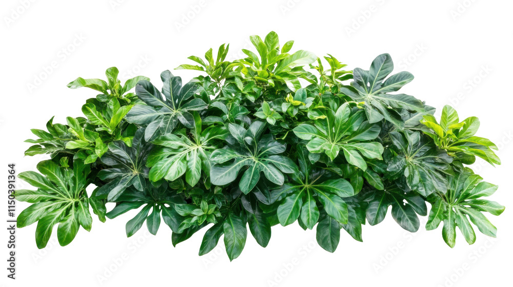 Obraz premium Tropical plants, transparent background