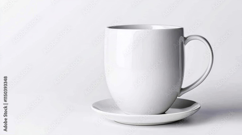 A photostock of clean white porcelain dishes stacked neatly, elegant and simple, isolated on a clean white background, High Quality A photostock of clean white porcelain dishes stacked neatly, elegant and simple, isolated on a clean white background, High Quality