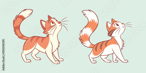 A cute cat vector is a playful, digital illustration of a cat, featuring simple, clean lines and bright, appealing colors, perfect for designs like logos, stickers, or animations.
