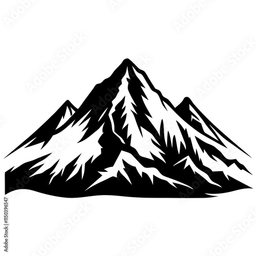 Mountion icon art vector illustration