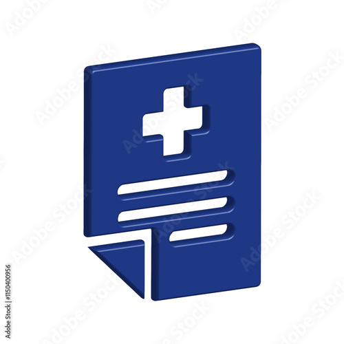 Medical Report icon template