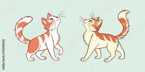 A cute cat vector is a playful, digital illustration of a cat, featuring simple, clean lines and bright, appealing colors, perfect for designs like logos, stickers, or animations.