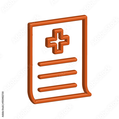 Medical Report icon template