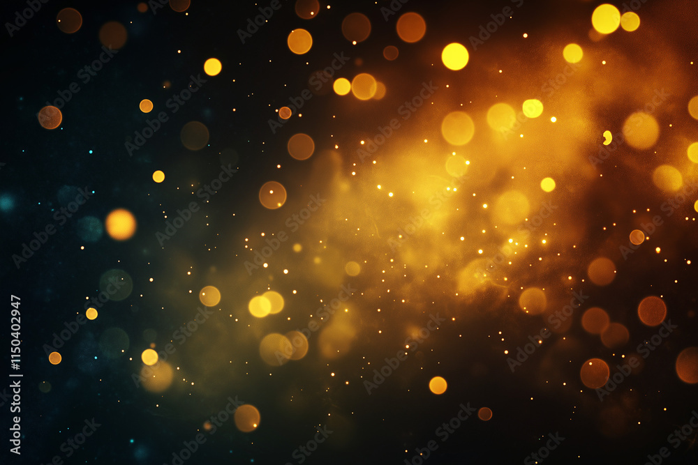 Fototapeta premium Glowing new happy year text background