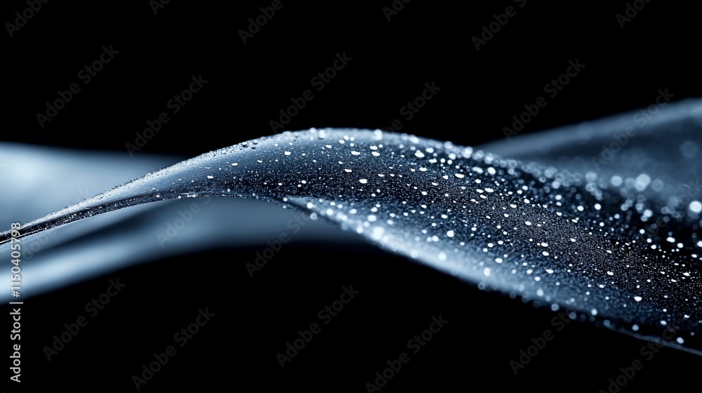 Dew-kissed leaf on a dark background. Dew-kissed leaf on a dark background.