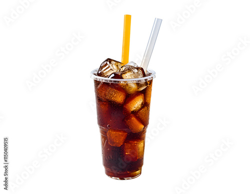 cola with ice photo