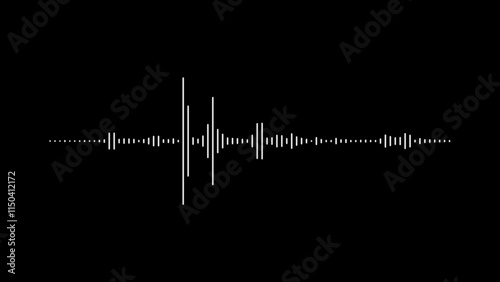 Sound wave rhythm background, technology concept, Sound waves Music equalizer on dark blue background illustrations..
