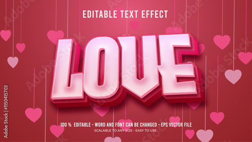 love editable text effect