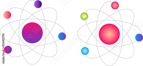 Atom structure model of atoms