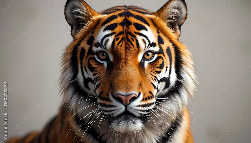 Fototapeta premium Majestic Bengal Tiger Close-Up Portrait