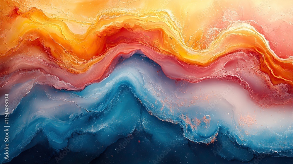 Oil paint and swirl patterns with space on canvas are perfect for creative art, with a liquid effect, background texture, and watercolor backdrop Oil paint and swirl patterns with space on canvas are perfect for creative art, with a liquid effect, background texture, and watercolor backdrop
