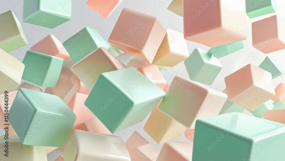 Obraz premium abstract background with cubes