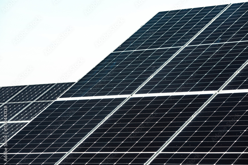 Solar panels, photovoltaic, alternative electricity source, concept of sustainable resources. Solar power station. Solar panels, photovoltaic, alternative electricity source, concept of sustainable resources. Solar power station.