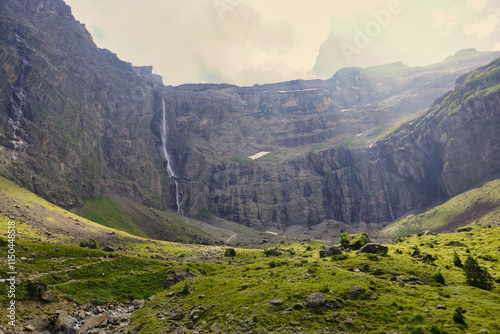 The Gavarnie circus (French: Cirque de Gavarnie) is located in the Pyrenees and is part of the Monte Perdido massif (UNESCO World Heritage Site). The Gavarnie waterfall is one of the highest in Europ