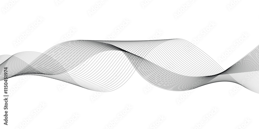 Abstract grey smooth element swoosh speed wave modern stream background. Abstract wave line for banner, wallpaper background with wave design. Abstract business wave curve lines background. Abstract grey smooth element swoosh speed wave modern stream background. Abstract wave line for banner, wallpaper background with wave design. Abstract business wave curve lines background.