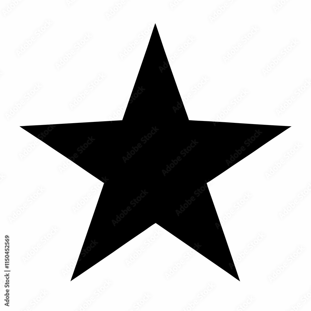 Black Star Silhouette Vector Art Black Star Silhouette Vector Art