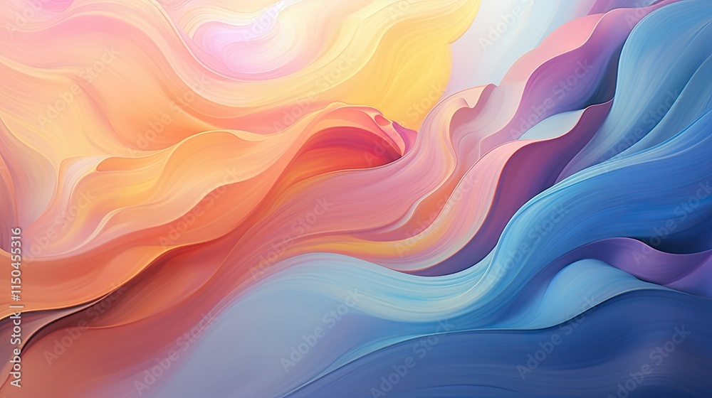 Abstract waves of vibrant colors pulsating and swirling Abstract waves of vibrant colors pulsating and swirling