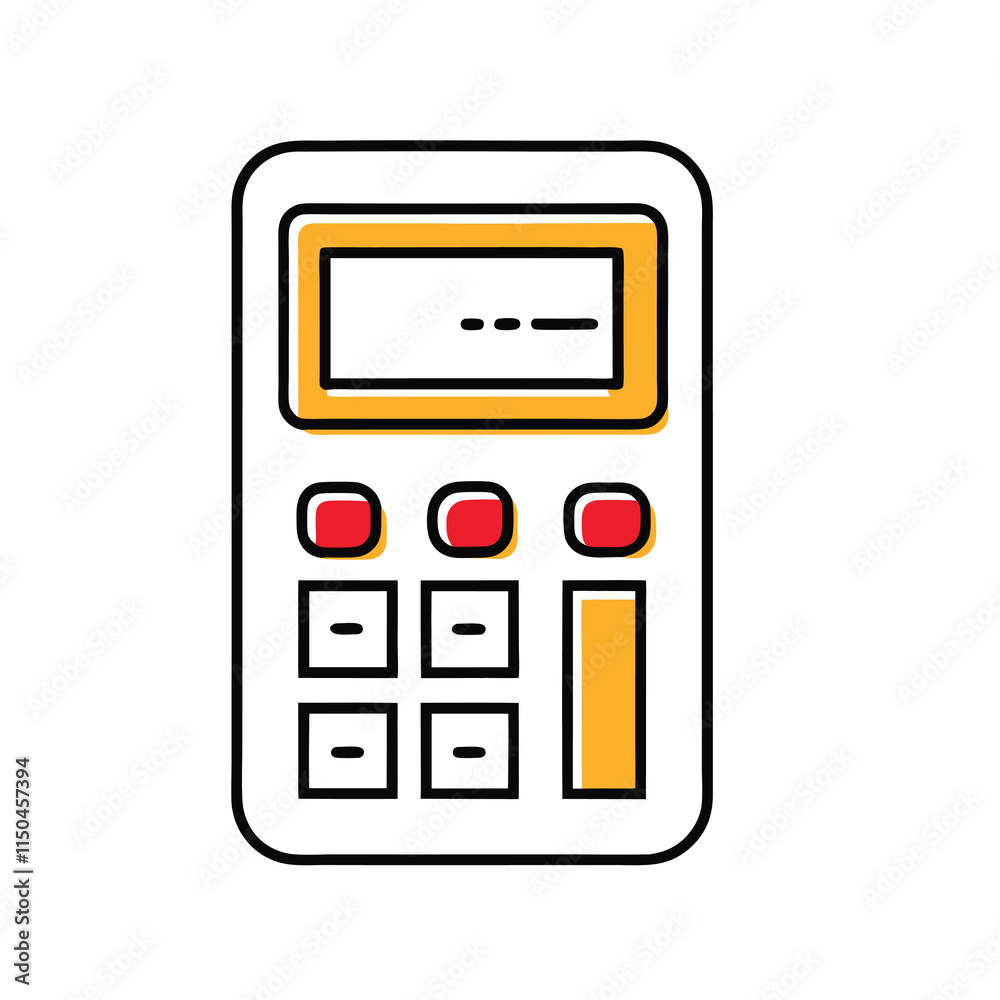 calculator isolated on white background calculator isolated on white background