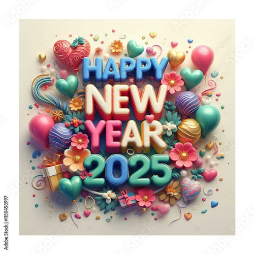 new year background 2025