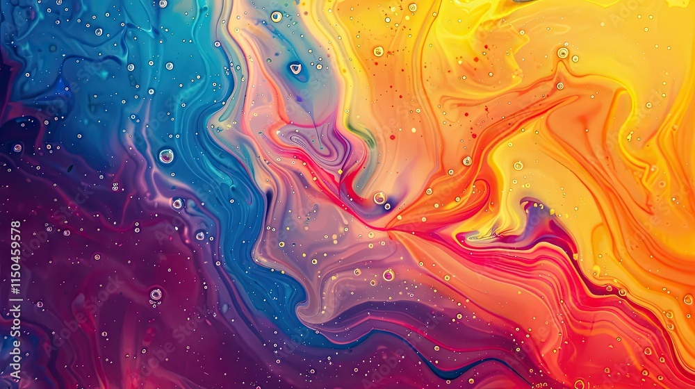 Abstract vibrant spectrum, liquid backgrounds Abstract vibrant spectrum, liquid backgrounds