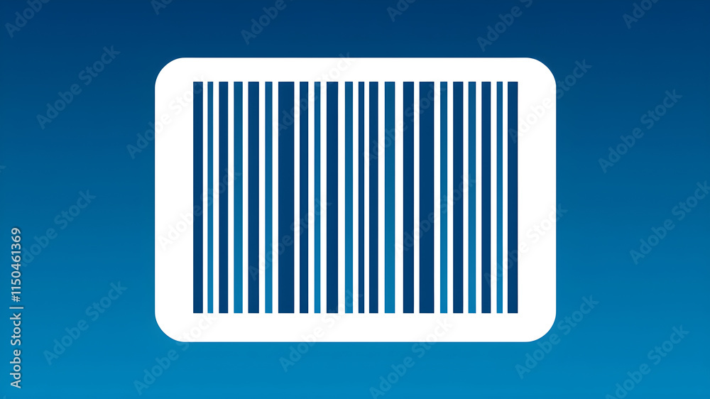 Simple barcode icon design, scan code icon, vector illustration. Generative AI Simple barcode icon design, scan code icon, vector illustration. Generative AI