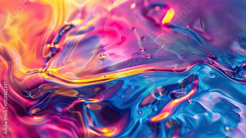 Abstract vibrant spectrum, liquid backgrounds