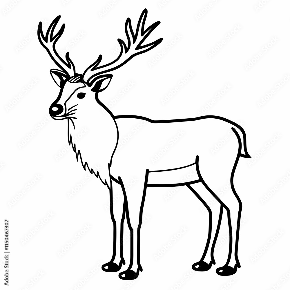 Fototapeta premium deer illustration