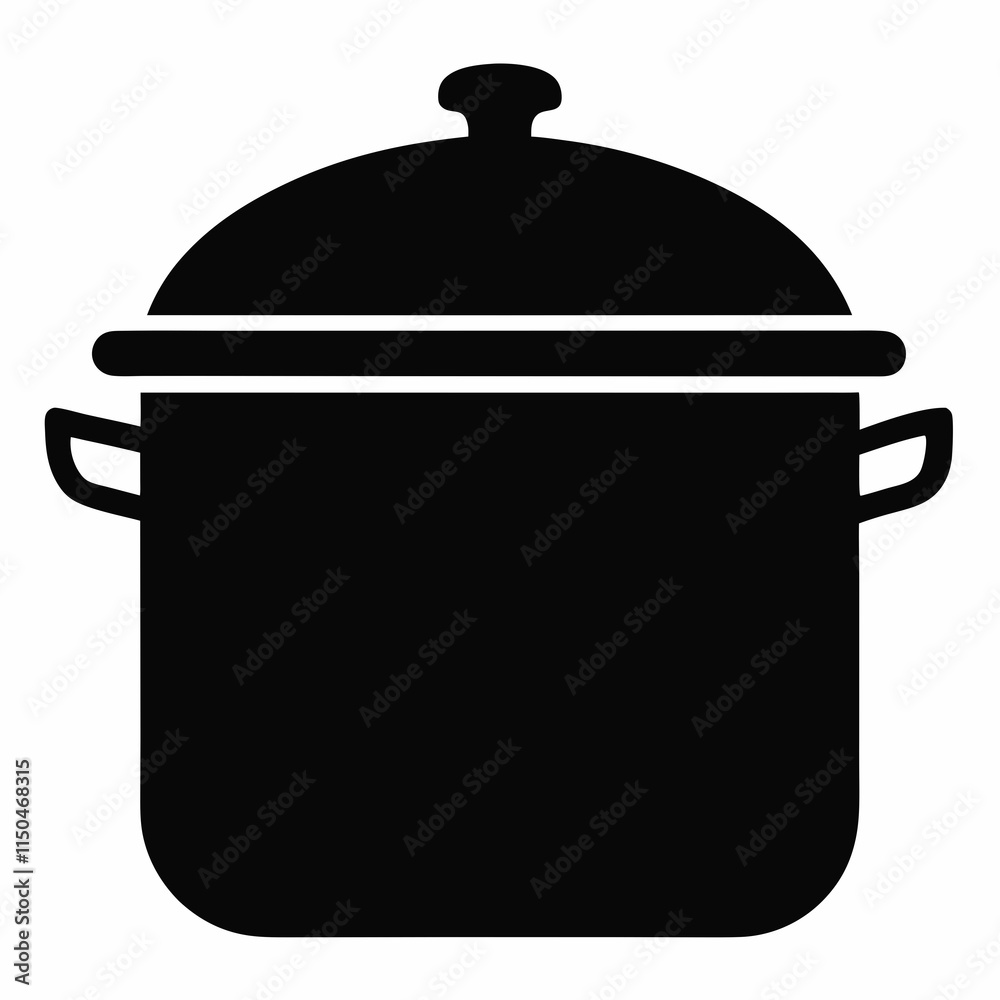 Cooking Pot Silhouette Vector Art Cooking Pot Silhouette Vector Art