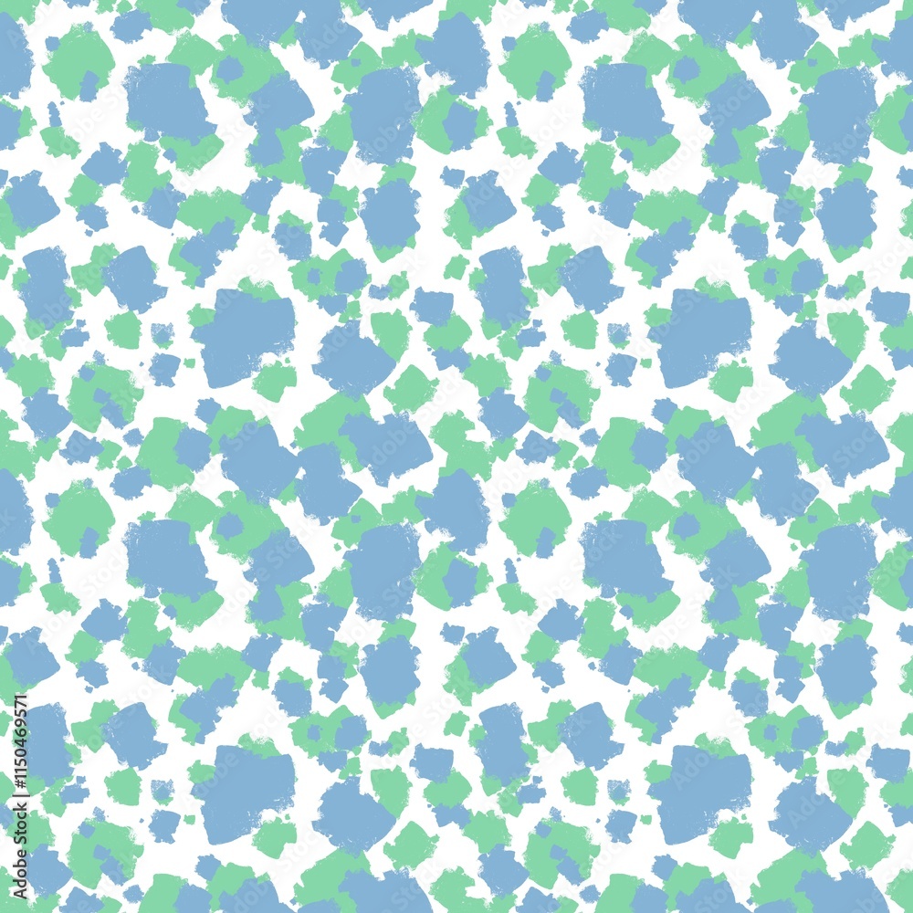 Seamless abstract pattern. Simple background with green, blue, white texture. Digital brush strokes background. Design for textile fabrics, wrapping paper, background, wallpaper, cover. Seamless abstract pattern. Simple background with green, blue, white texture. Digital brush strokes background. Design for textile fabrics, wrapping paper, background, wallpaper, cover.
