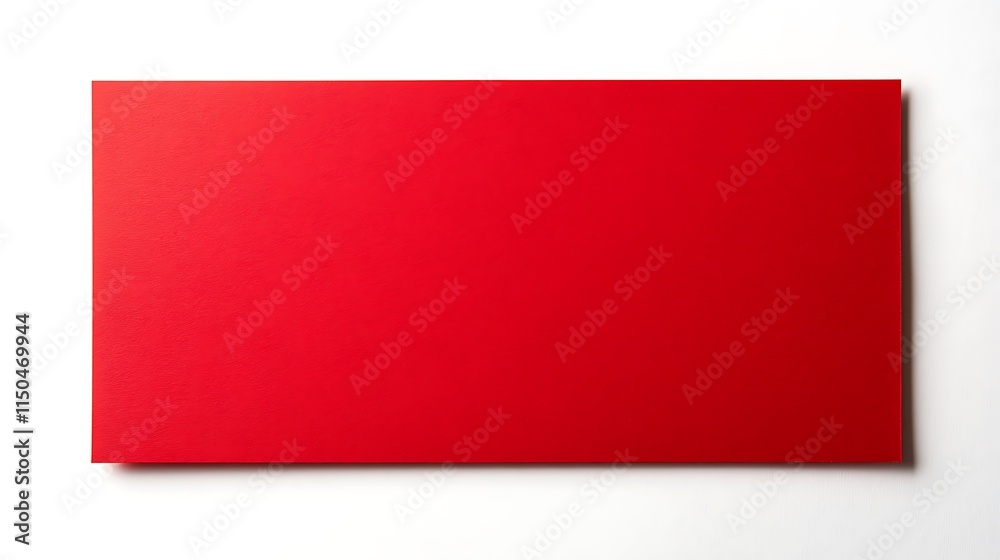 Red rectangle blank paper isolated on white background. Red rectangle blank paper isolated on white background.