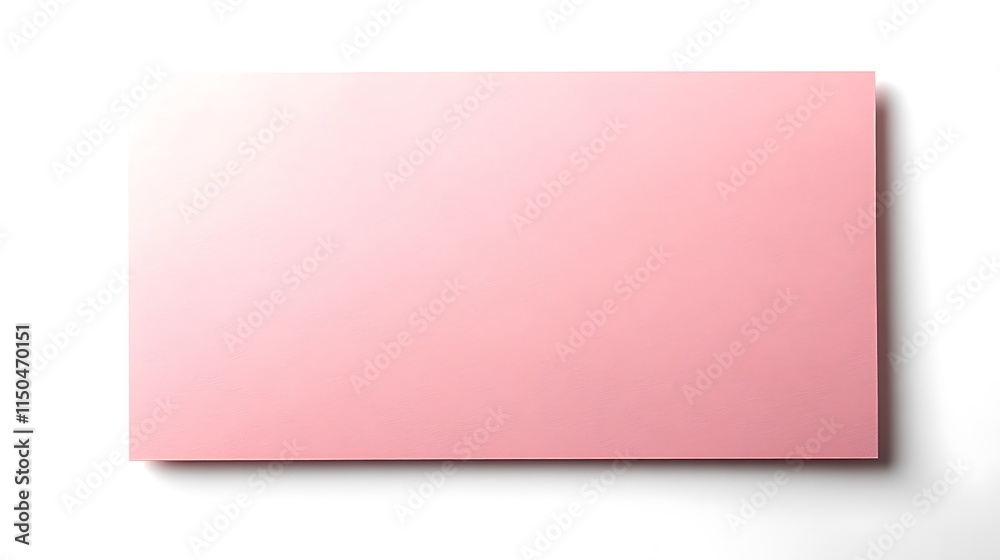 Pink rectangle blank paper isolated on white background. Pink rectangle blank paper isolated on white background.