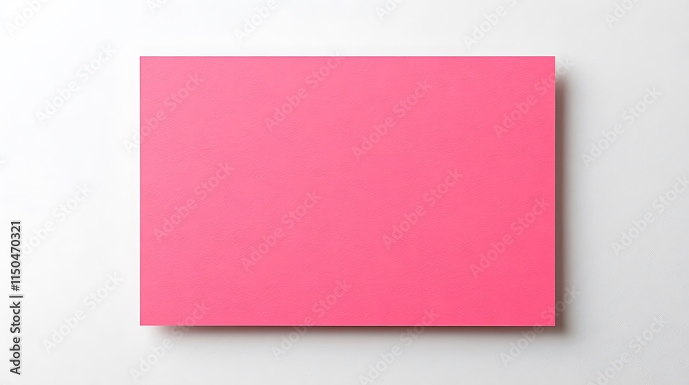 Pink rectangle blank paper isolated on white background. Pink rectangle blank paper isolated on white background.