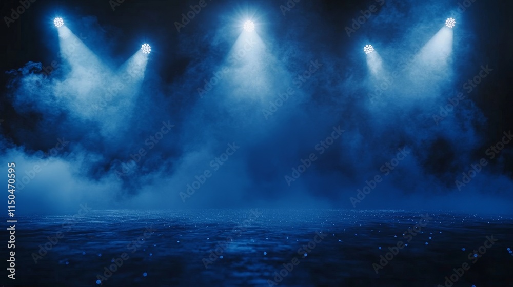 custom made wallpaper toronto digitalSpotlights Illuminate a Foggy Stage During an Event, Creating an Atmospheric Ambiance for Performances and Presentations in a Darkened Setting