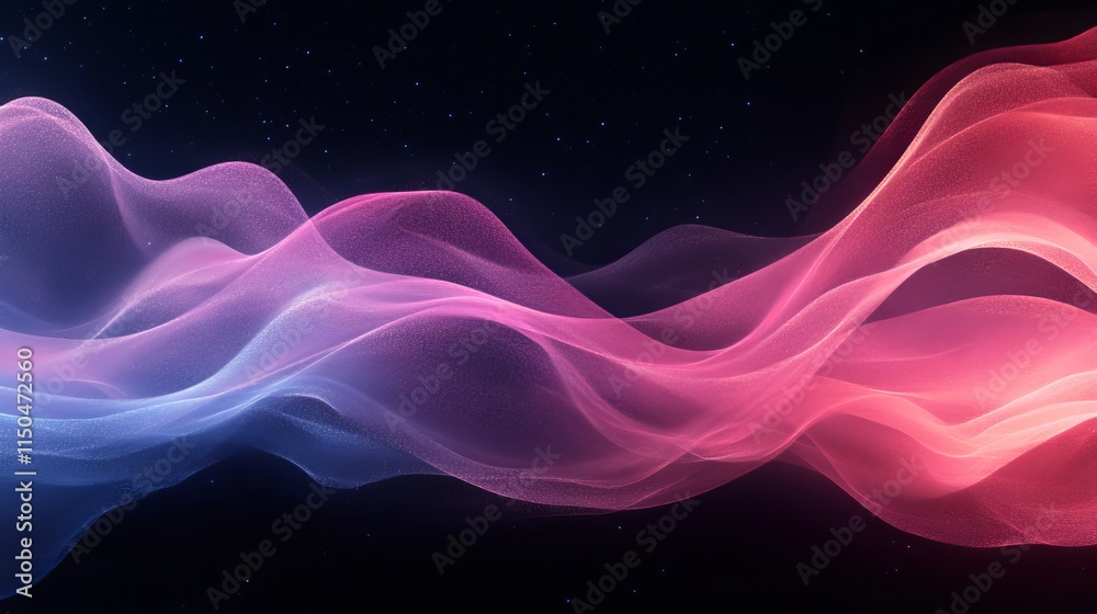 Pink blue abstract gradient on black background, copy space, noise grainy texture effect, wide banner size, Generative AI Pink blue abstract gradient on black background, copy space, noise grainy texture effect, wide banner size, Generative AI