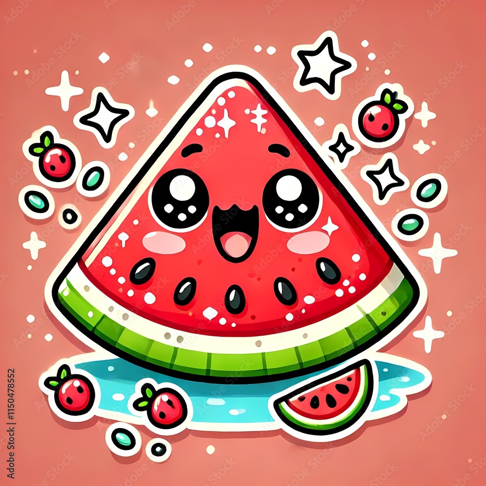 Kawaii Watermelon Kawaii Watermelon