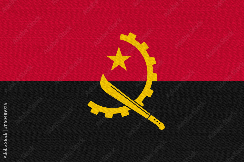 Angola flag background