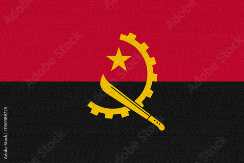 Obraz na płótnie Angola flag background w salonie