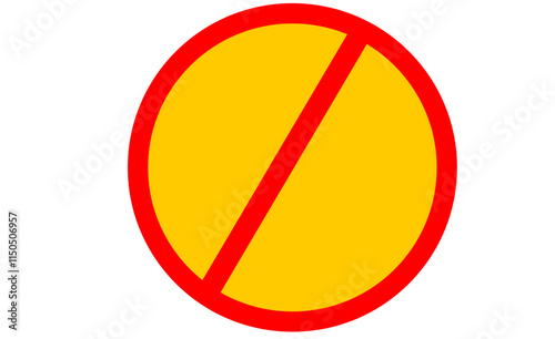 Not Allowed Sign,Prohibition Sign vector red, Red Ban sign isolated on white background. Stop sign and badge prohibition, Dangerous warning forbidden. Design by Inkscape.