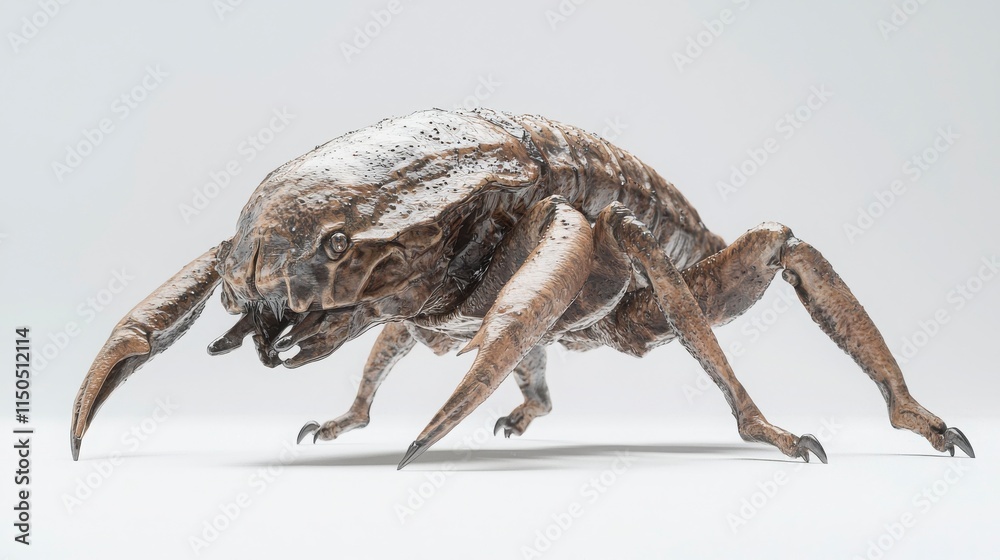 Realistic 3D Model of a Detailed Insect-Like Creature Design Realistic 3D Model of a Detailed Insect-Like Creature Design