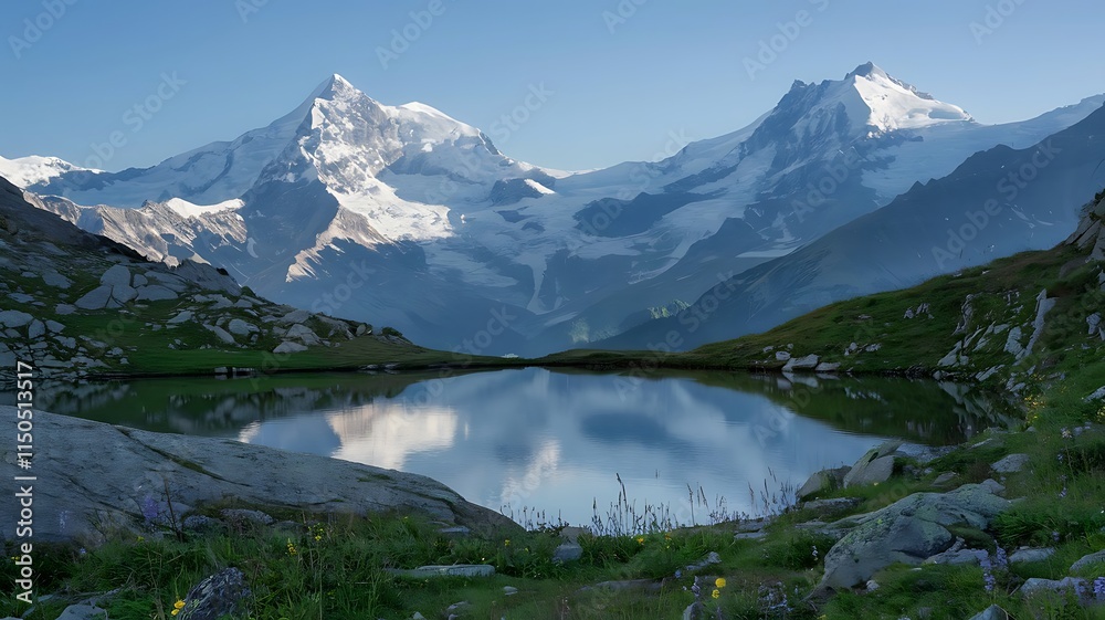 lake in the mountains