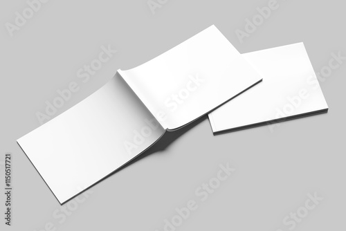 Blank a4 landscape white