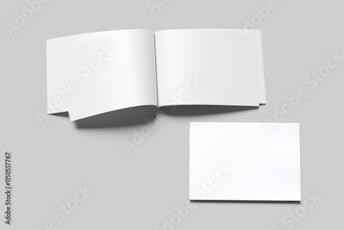 Blank a4 landscape white