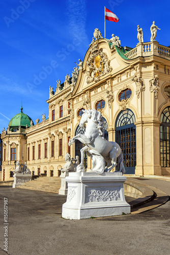 Canvas Print Vienna, Austria, Belvedere Palace.