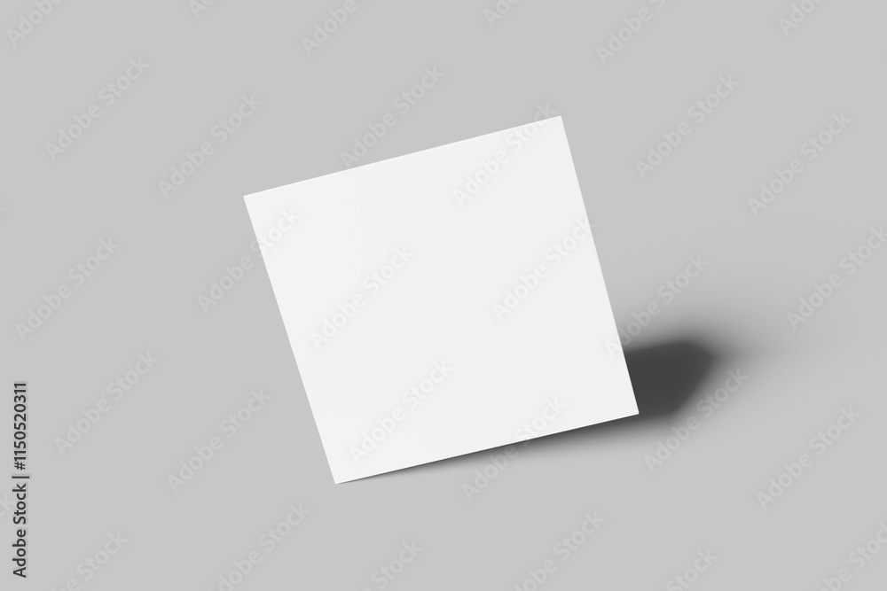 Blank square business card white Blank square business card white