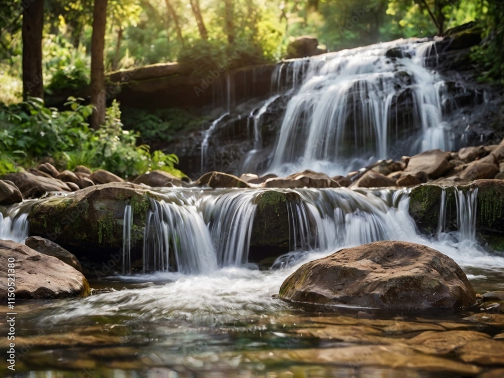Fototapeta premium waterfall in the forest