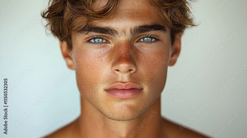 portrait features man model like traits and smooth complexion displaying confident demeanor. His sleek hairstyle enhances overall polished look. portrait features man model like traits and smooth complexion displaying confident demeanor. His sleek hairstyle enhances overall polished look.