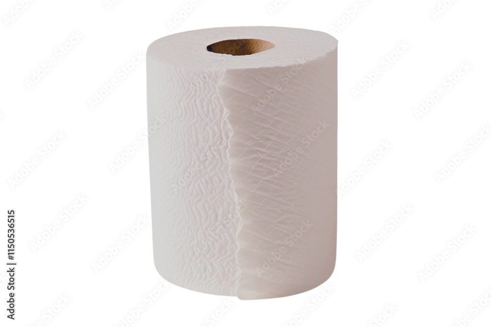 Toilet paper roll isolated on white background Toilet paper roll isolated on white background